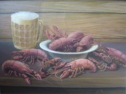 Rosko Раки к пиву. 2004 год, масло, холст. Размер 40х30.