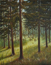 Rosko Лесная поляна. 2008 год. Масло, холст, размер 50х40.
