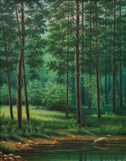 Rosko На опушке. 2009 год. Масло, холст, размер 50х40.