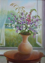 Rosko Колокольчики. 2010 год. Масло, холст, размер 35х25.