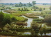 Rosko река Пустоха. 2010 год. Масло, холст. Размер55х40.