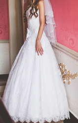 Шикарное белое Свадебное платье по низкой цене