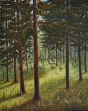 картина Лесная поляна