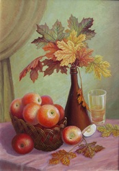 картина Натюрморт с листьями