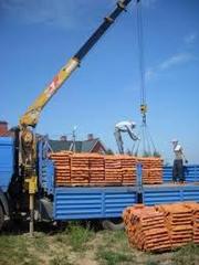 Перевозка кирпича, бетонных плит, блоков по Житомиру и облас