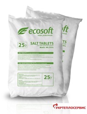 Таблетированная соль ECOSOFT 25 кг. Монтаж, тех. обслуж, анализ воды